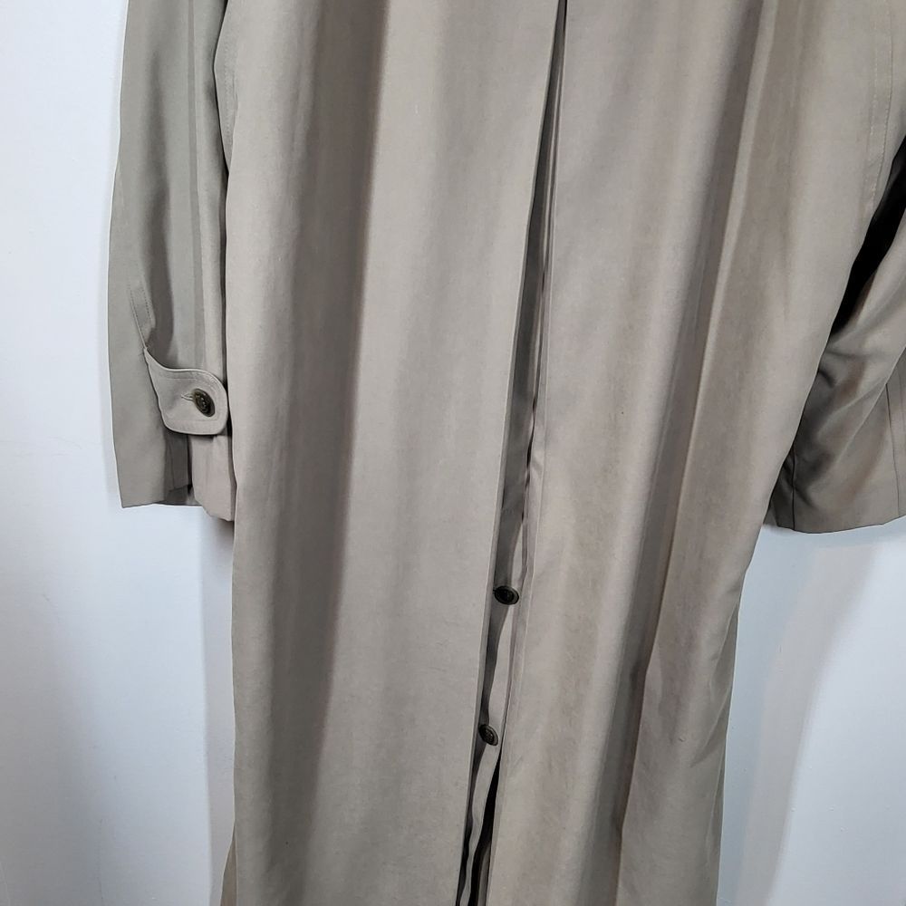 Long Women's Trench Coat in Light Taupe - Picture 7 of 14